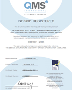 QMS - ISO Certificate